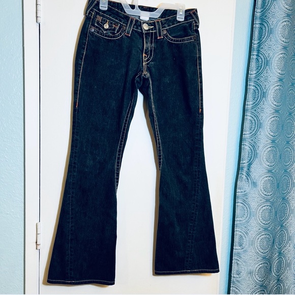 True Religion Disco Joey Big T Flared Jeans USA Made - Picture 2 of 15